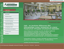 Tablet Screenshot of orthopaedie-schuhtechnik-sachsen.de